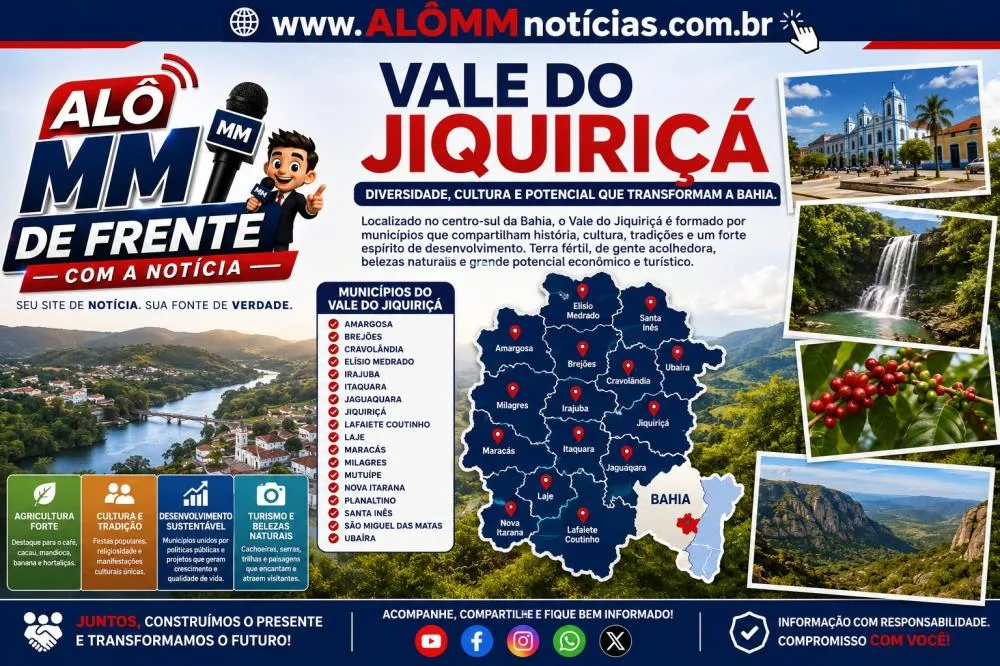 Vale do Jiquiriçá: uma região marcada pela diversidade, cultura e potencial de desenvolvimento
